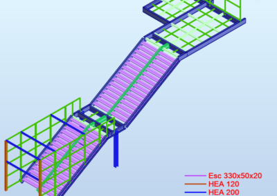 Escalier du cinéma CGR d’Evry